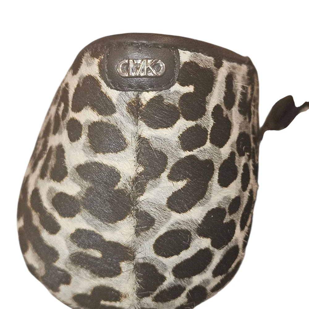 Michael Kors Black and White Animal Print Heels Size 7.5 Exellent Condition - Picture 6 of 11